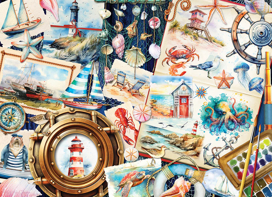 Cobble Hill, Seashore sketchbook 1000 palaa