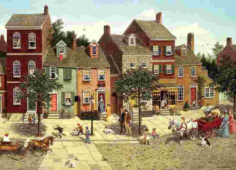 Cobble Hill, The curve in the square 1000 palaa