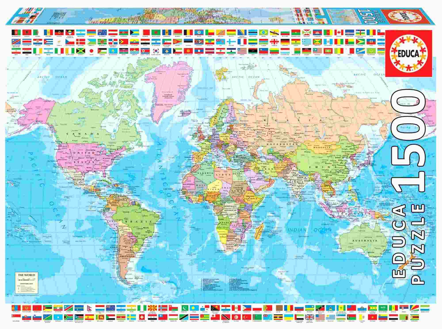 Educa, Political worldmap 1500 palaa