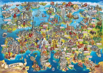 Eurographics, Maria Rabinsky: Crazy map of Europe 2000 palaa