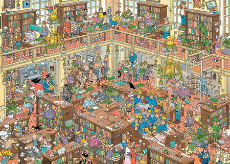 Jumbo, Haasteren: The library 500XL palaa