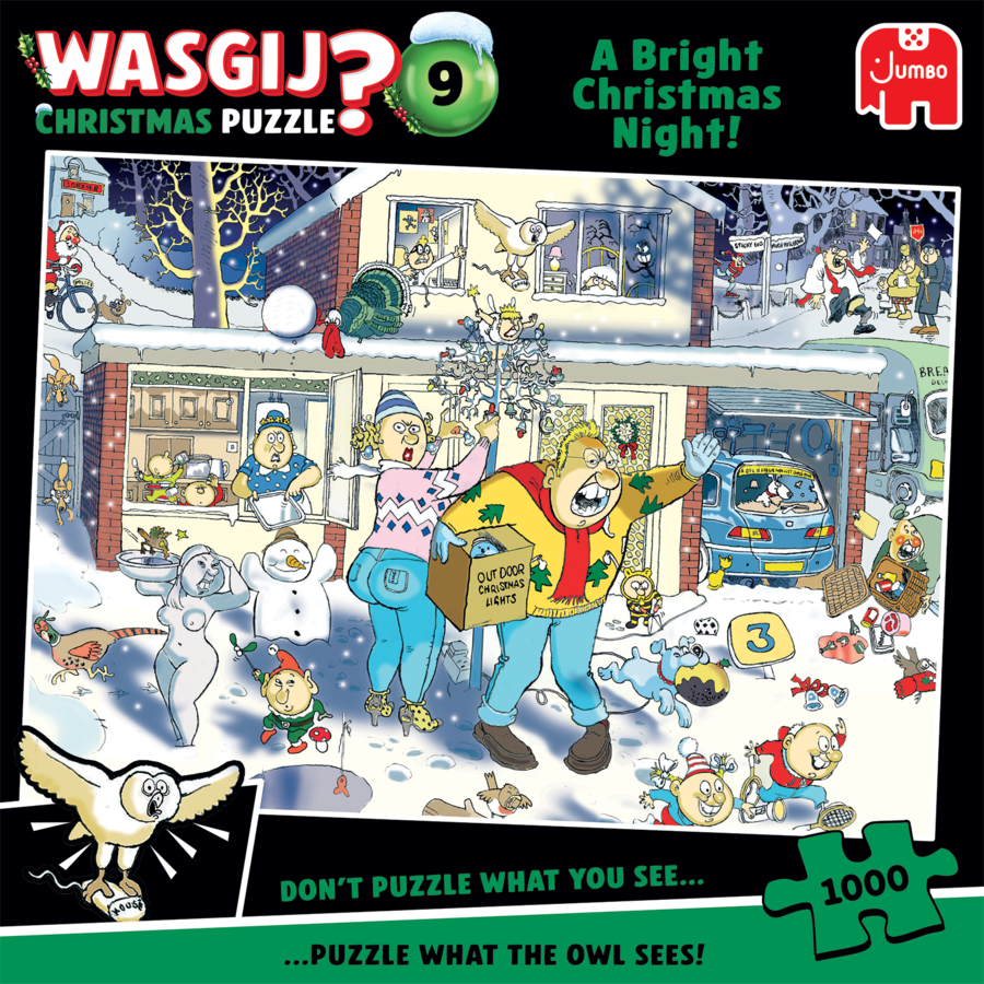Ennakkomyynti Jumbo Wasgij? Christmas 9 A bright christmas night 1000 palaa