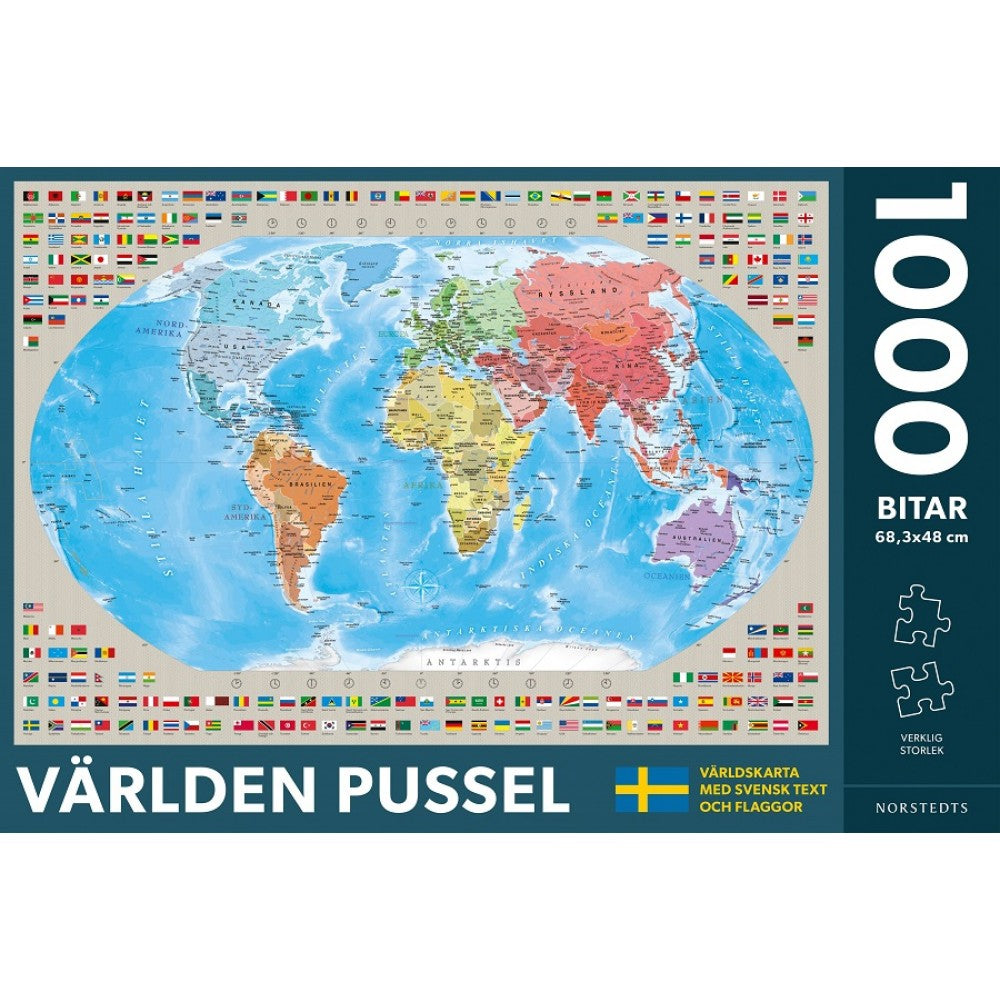 Kartförlaget, Världen pussel 1000 palaa