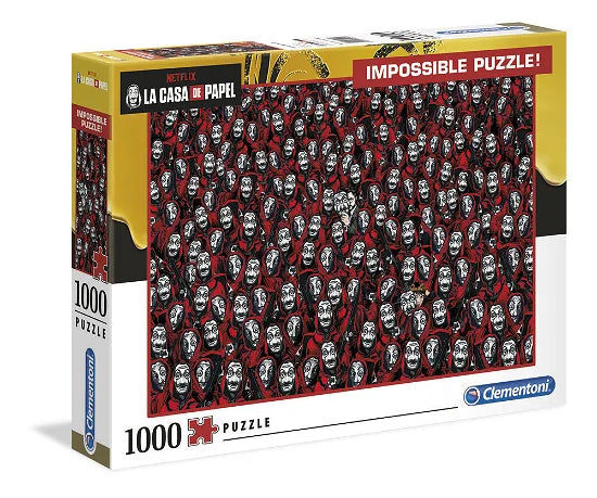 Clementoni, La casa de papel impossible puzzle 1000 palaa