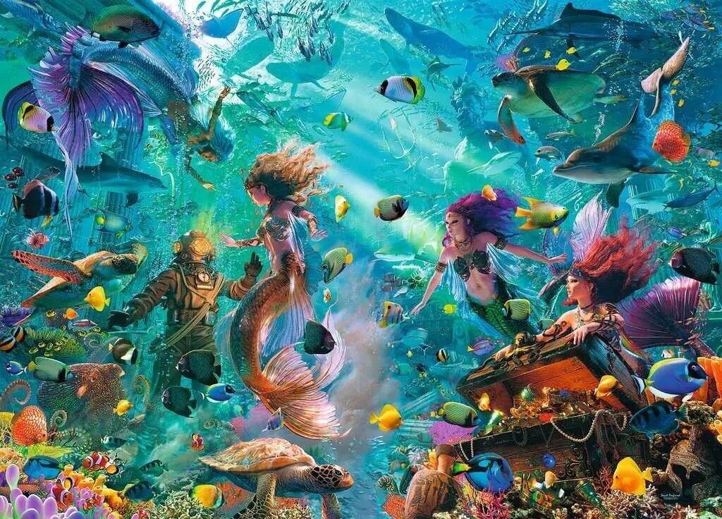 Ravensburger, Kingdom underwater 9000 palaa