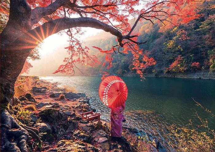 Educa, Sunrise in Katsura river, Japan 1000 palaa