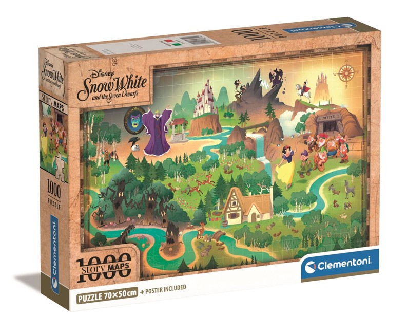 Clementoni, Story maps Snow White 1000 palaa