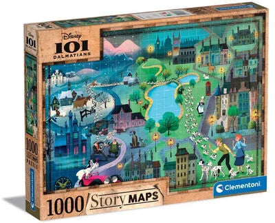 Clementoni, Story maps 101 dalmatians 1000 palaa