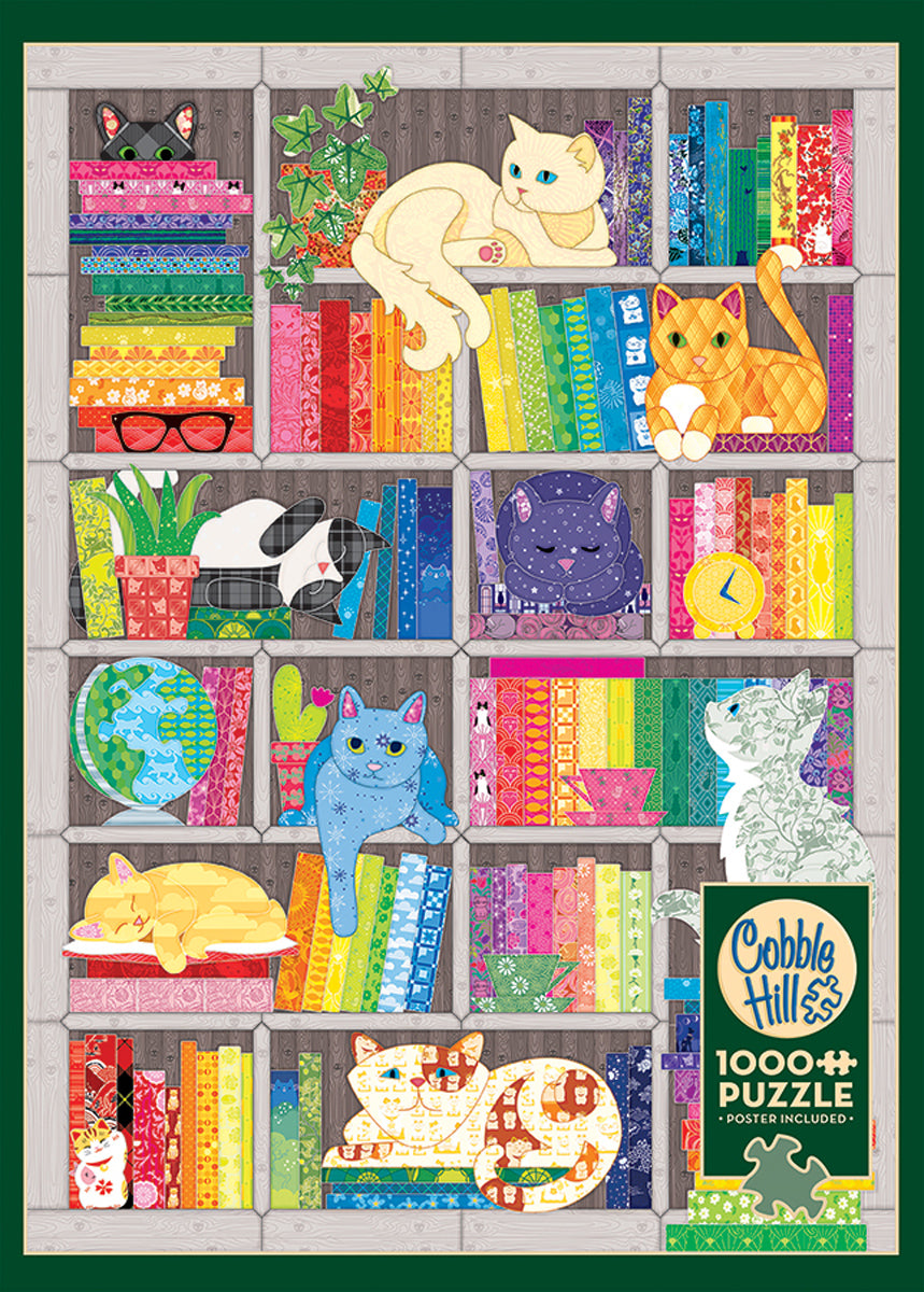 Cobble Hill, Rainbow Cat Quilt 1000 palaa