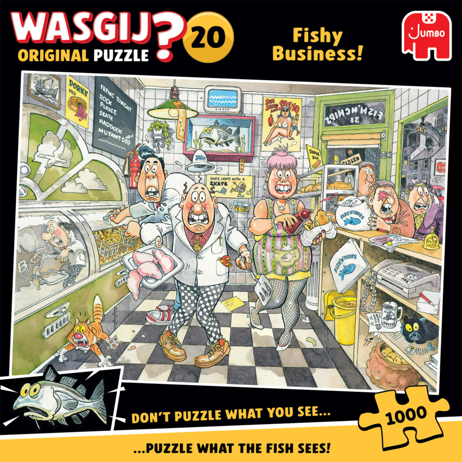 Ennakkomyynti Jumbo Wasgij? original 20 Fishy business! 1000 palaa