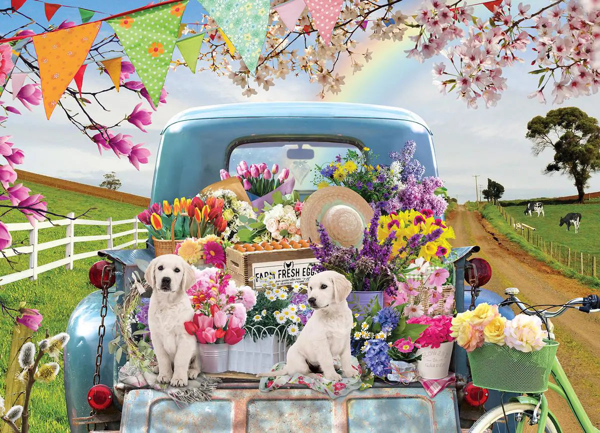 Cobble Hill, Country truck in spring 500 palaa