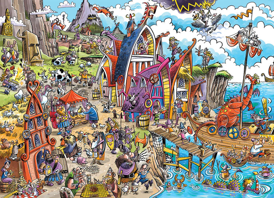 Cobble Hill, Doodle town: Viking village 1000 palaa