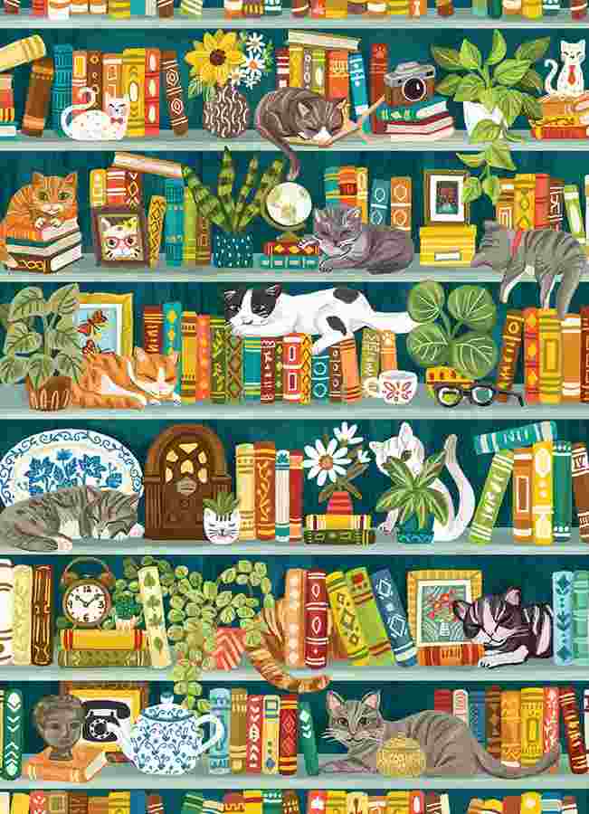 Cobble Hill, The Purrfect bookshelf 1000 palaa