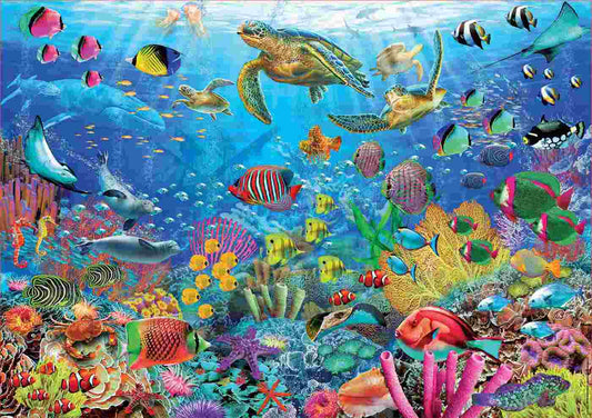 Educa, Tropical fantasy turtles 1000 palaa