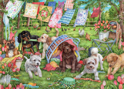 Falcon, Puppies in the garden 1000 palaa