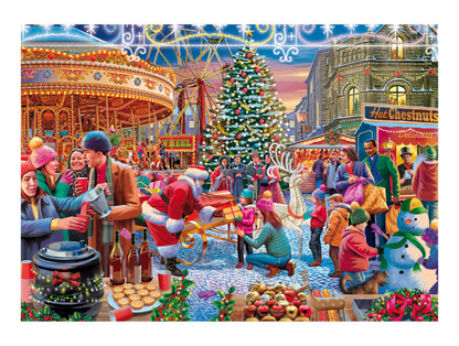 Falcon joulukalenteri palapeli 2026 - Christmas comes to town 1008 palaa