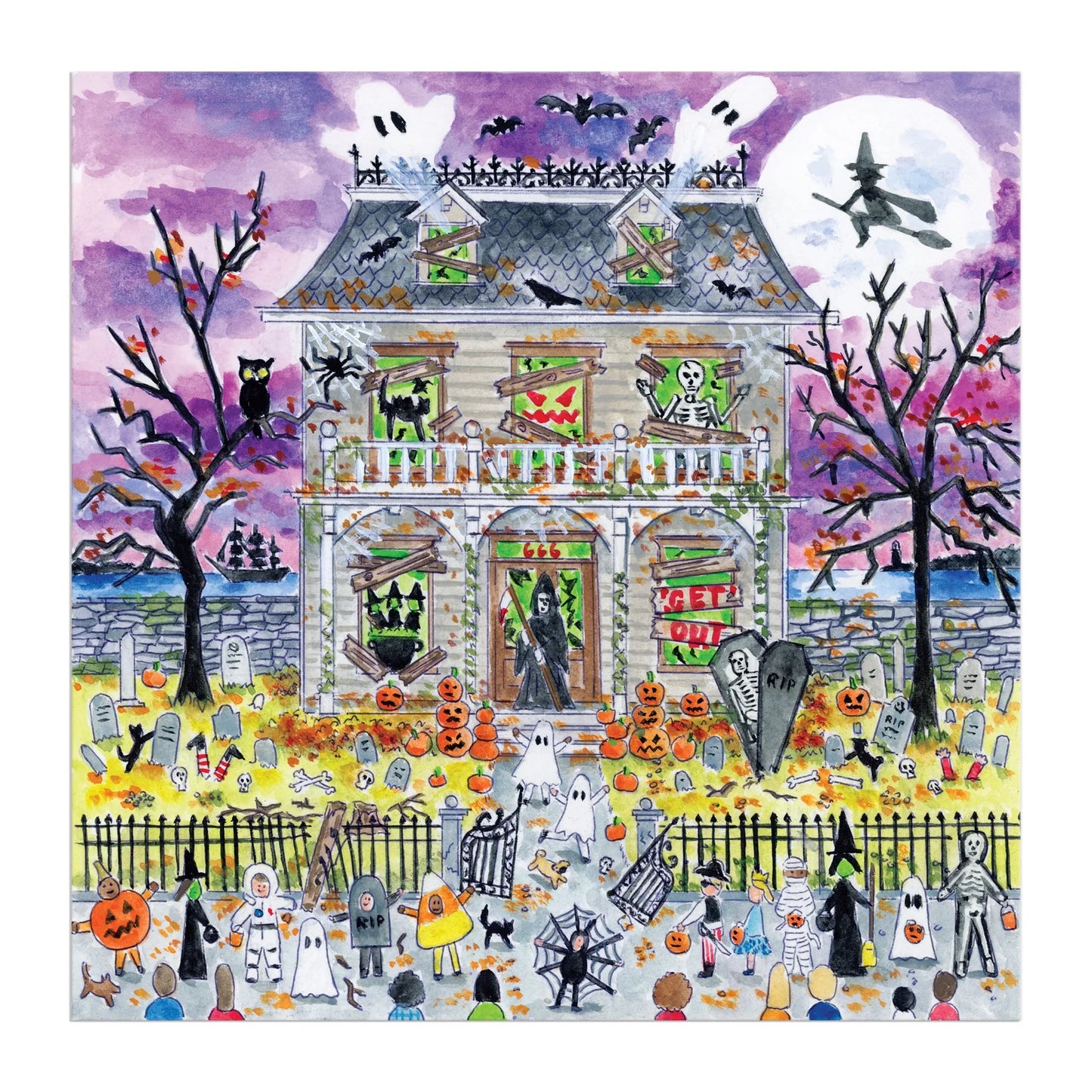 Galison, Glow in the dark: Haunted House 500 palaa
