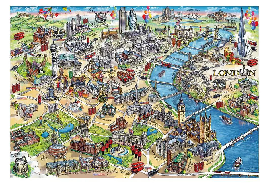 Gibsons, Maria Rabinsky: London landmarks 1000 palaa