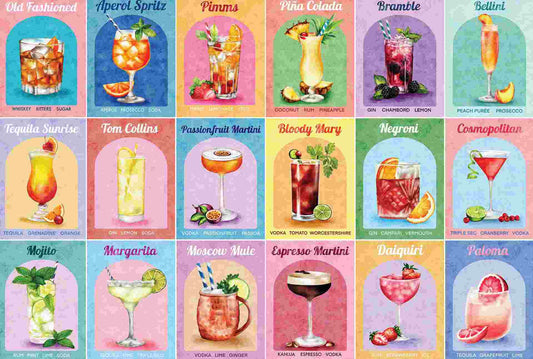 HOP, Colourful cocktails 1000 palaa