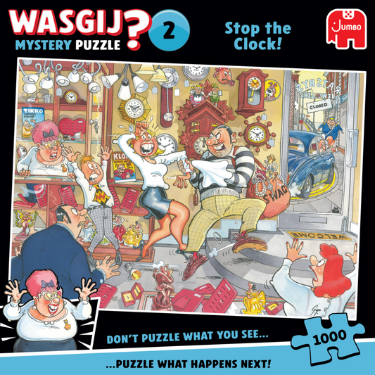 Ennakkomyynti Jumbo Wasgij? Mystery 2 Stop the clock! 1000 palaa