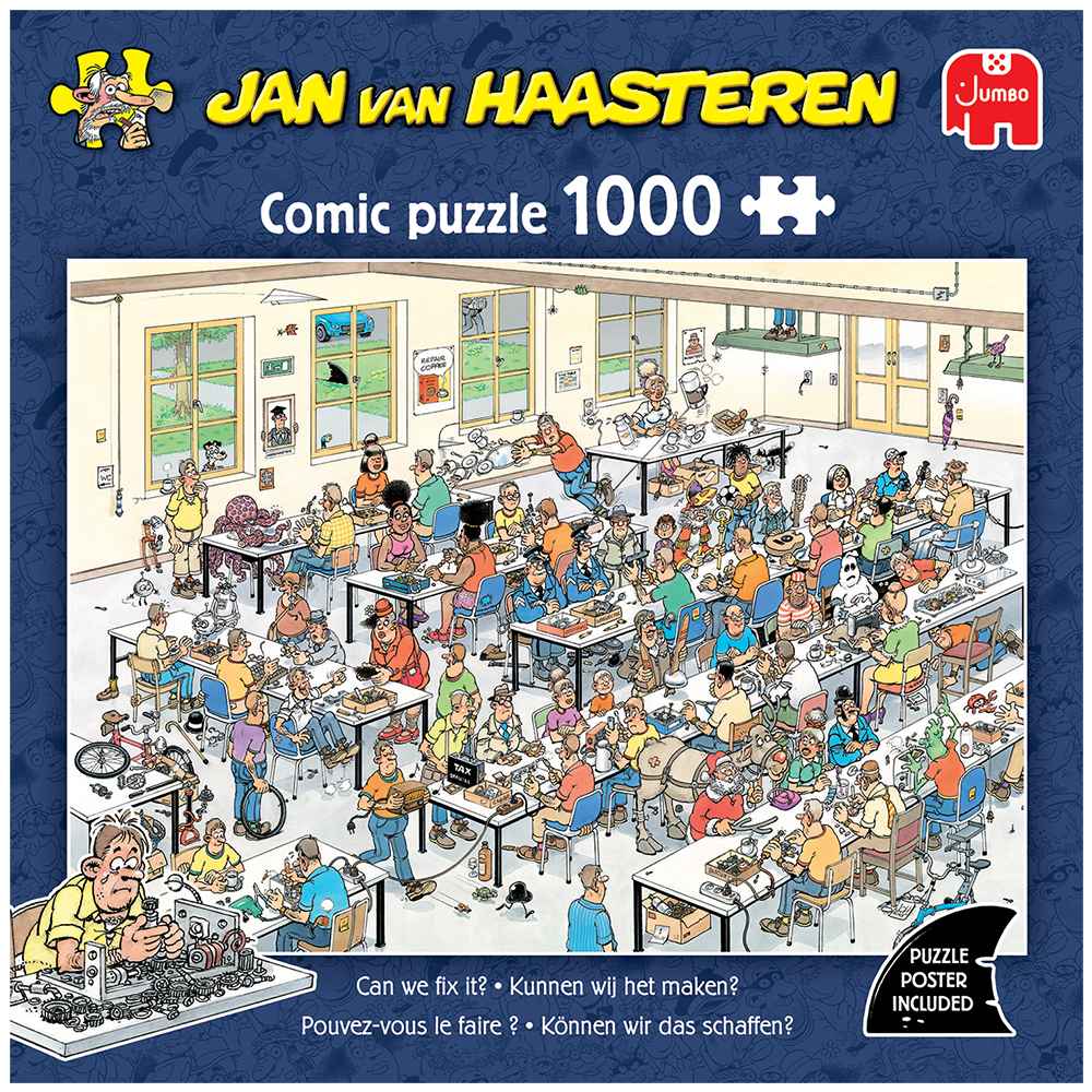 (Huom! uusi painos) Jumbo, Haasteren: Can we fix it? 1000 palaa