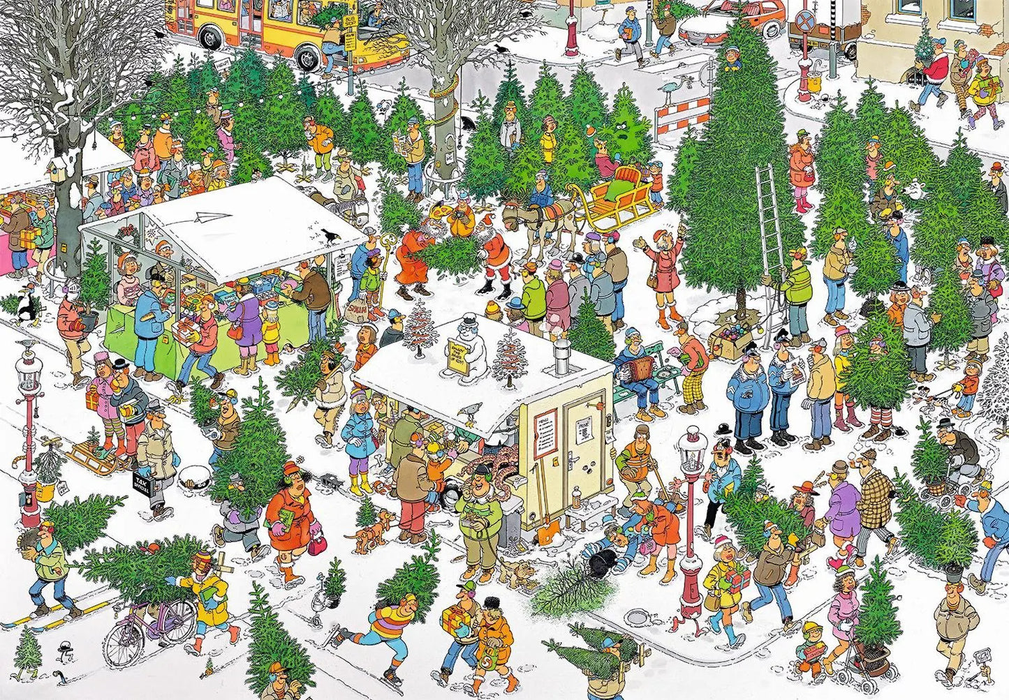 Jumbo, Haasteren: Christmas tree market 1000 palaa