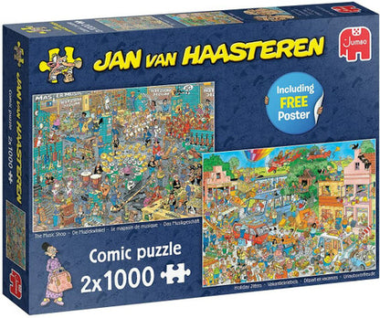 Jumbo, Haasteren, The music shop & Holiday jitters 2x1000 palaa