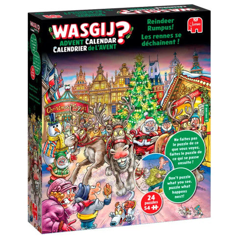 Ennakkomyynti Jumbo, Wasgij? joulukalenteri palapeli 24x54 palaa