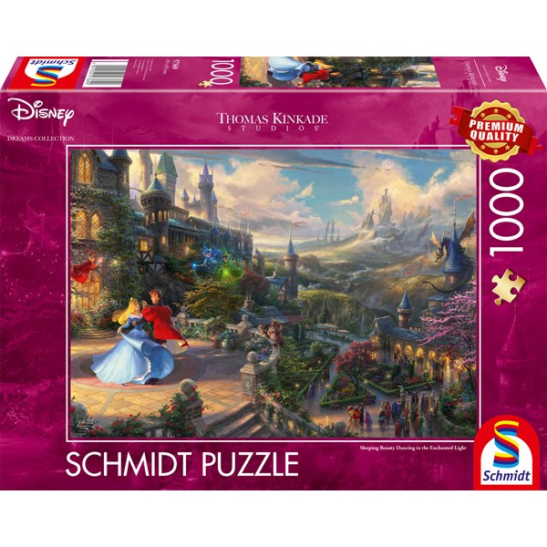 Schmidt, Kinkade: Sleeping Beauty dancing in the enchanted light 1000 palaa