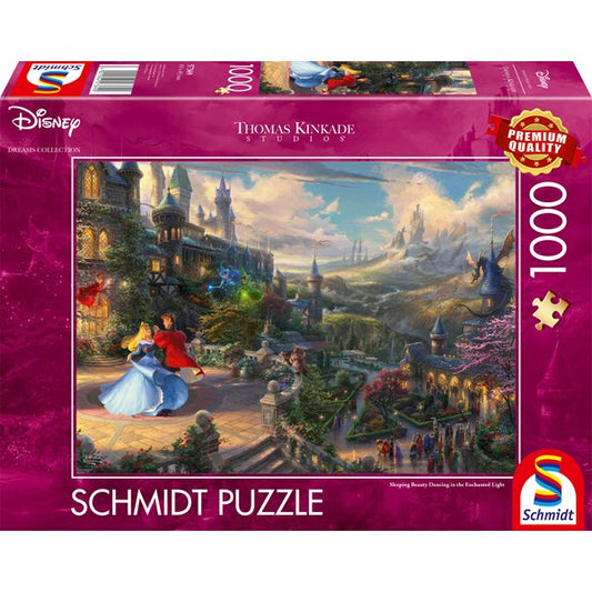 Schmidt, Kinkade: Sleeping Beauty dancing in the enchanted light 1000 palaa