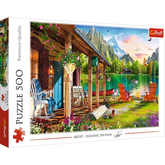 Trefl, Dominic Davison: Cabin in the mountains 500 palaa