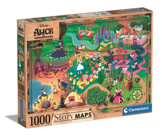 Clementoni, Story maps Alice in wonderland 1000 palaa