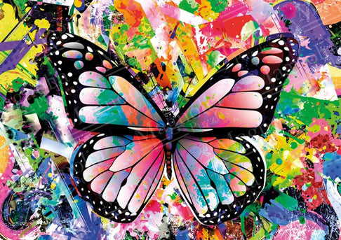 Magnolia, Colorful butterfly 1000 palaa
