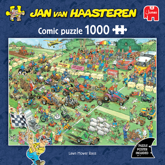 Ennakkomyynti, Jumbo, Haasteren: Lawn mover race 1000 palaa