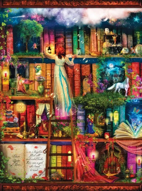 Sunsout, Aimee Stewart: Treasure hunt bookshelf 1000 palaa