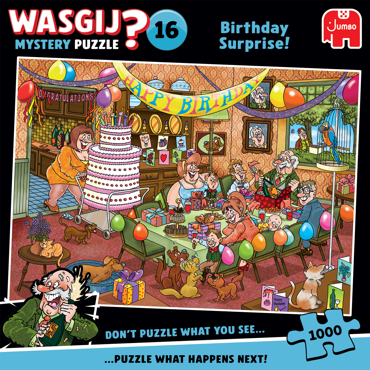 Ennakkomyynti, Jumbo, Wasgij? Mystery 16 Birthday surprise! 1000 palaa