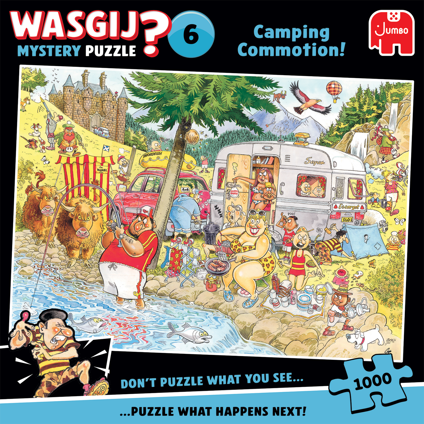 Ennakkomyynti, Jumbo, Wasgij? Mystery 6 Camping commotion! 1000 palaa