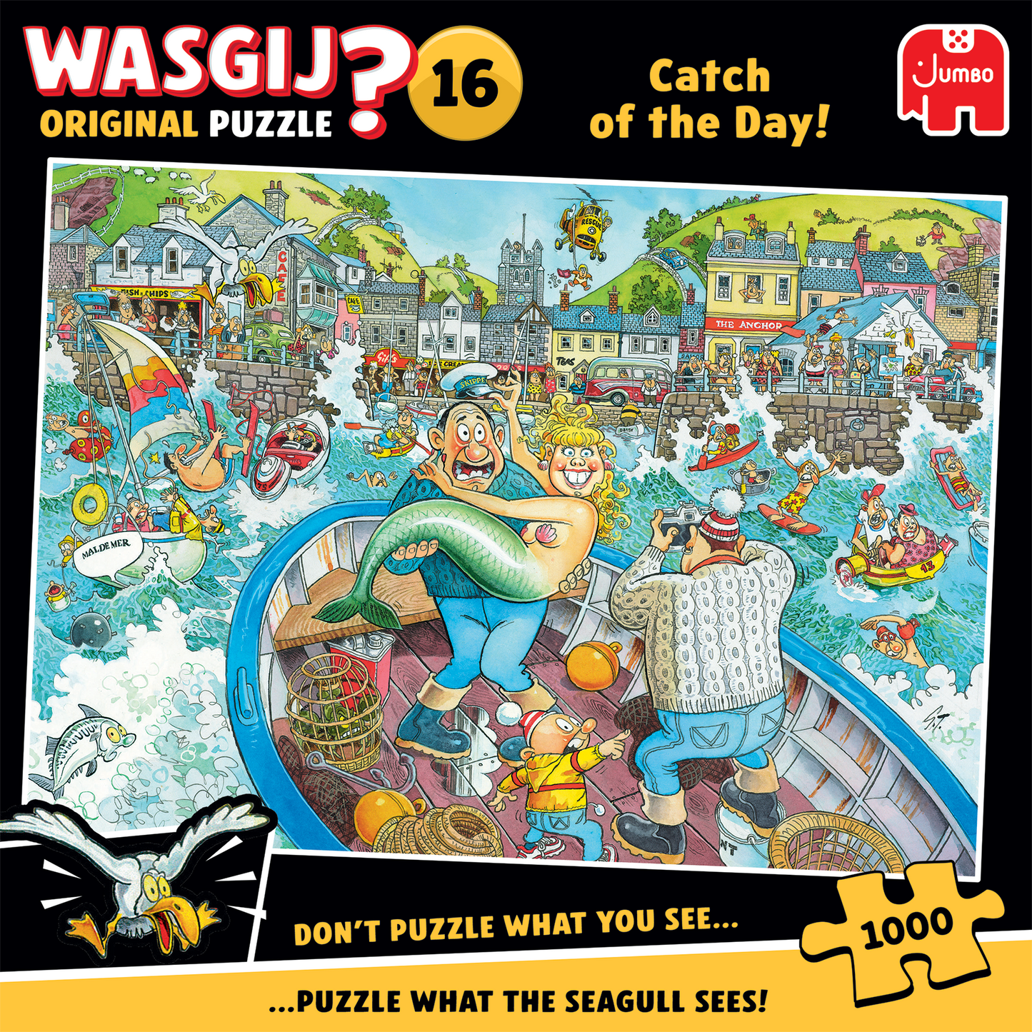 Ennakkomyynti, Jumbo, Wasgij?, Original 16 Catch of the day! 1000 palaa